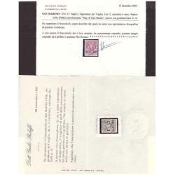 SAN MARINO 1924 - SEGNATASSE PER VAGLIA  SERIE  NUOVA  **  MNH