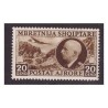 ALBANIA 1939 - POSTA AEREA 20 QIND NUOVO ** MNH