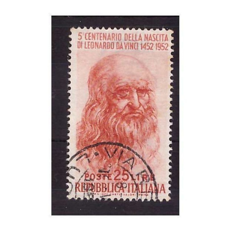 LEONARDO -  25 LIRE FILIGRANA POSIZIONE SINISTRA ALTA