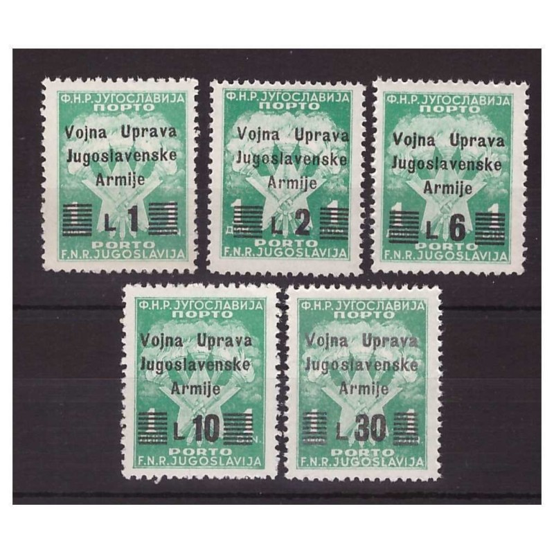 LITORALE SLOVENO - OCCUPAZIONE JUGOSLAVA segnatasse ** MNH