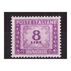 ITALIA 1956 - SEGNATASSE 8 Lire STELLE NUOVO **