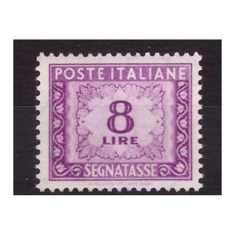 ITALIA 1956 - SEGNATASSE 8 Lire STELLE NUOVO **