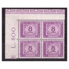 ITALIA 1956 - SEGNATASSE 8 Lire STELLE QUARTINA NUOVA ** ADF