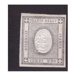 SARDEGNA 1861 - FRANCOBOLLI PER STAMPATI CENTESIMI 1 - NUOVO ** MNH