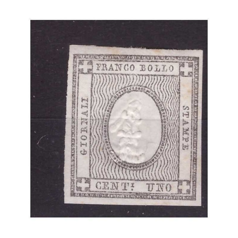 SARDEGNA 1861 - FRANCOBOLLI PER STAMPATI CENTESIMI 1 - NUOVO ** MNH