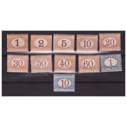 REGNO 1890/4 - SEGNATASSE SERIE NUOVA ** MNH