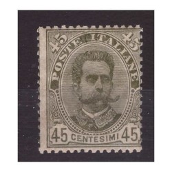 REGNO 1891 - RE UMBERTO 45 CENTESIMI NUOVO ** MNH