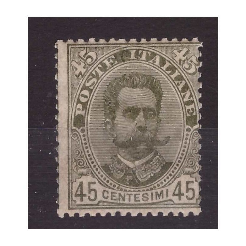 REGNO 1891 - RE UMBERTO 45 CENTESIMI NUOVO ** MNH