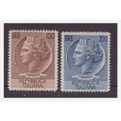 REPUBBLICA 1954 - SIRACUSANA TESTONI SERIE RUOTA  NUOVA **