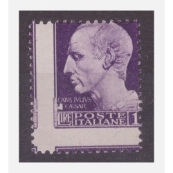 REGNO 1929 - Imperiale 1 Lira dentellatura spostata nuovo **