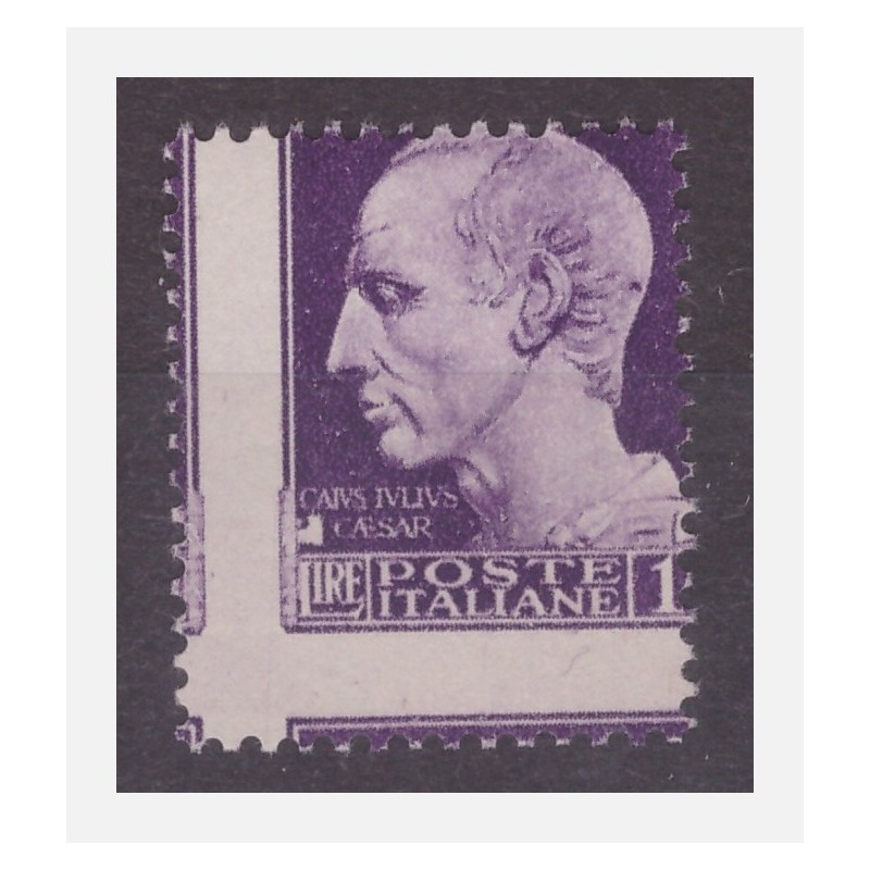REGNO 1929 - Imperiale 1 Lira dentellatura spostata nuovo **