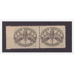 VATICANO - 1945 SEGNATASSE 1 LIRA NON DENTELLATO A SINISTRA **