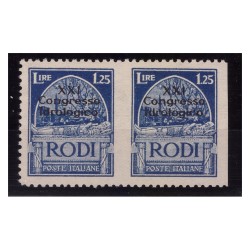 EGEO 1930 - CONGRESSO IDROLOGICO - Lire 1,25 NON DENT. COPPIA NUOVA **