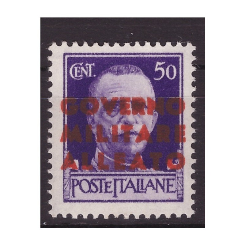 1943 Occupazione Anglo-americana Napoli AMGOT 50 Cent NUOVO **