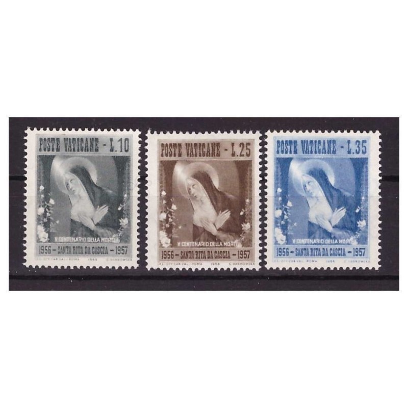 VATICANO 1956 - SANTA RITA DA CASCIA SERIE NUOVA **