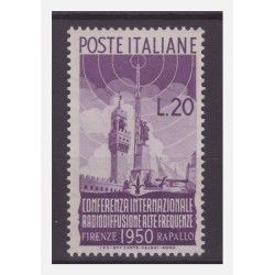 1950 - RADIODIFFUSIONE LIRE 20 NUOVO **