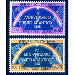 ITALIA 1953 - PATTO ATLANTICO SERIE NUOVA **