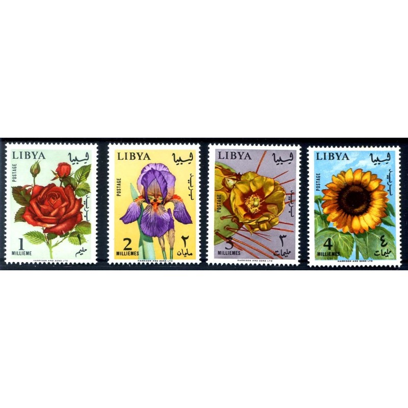 LIBIA INDIPENDENTE 1965 - FIORI SERIE NUOVA **