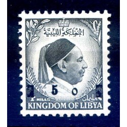 LIBIA INDIPENDENTE 1955 - RE IDRISS PROVVISORIO NUOVO **
