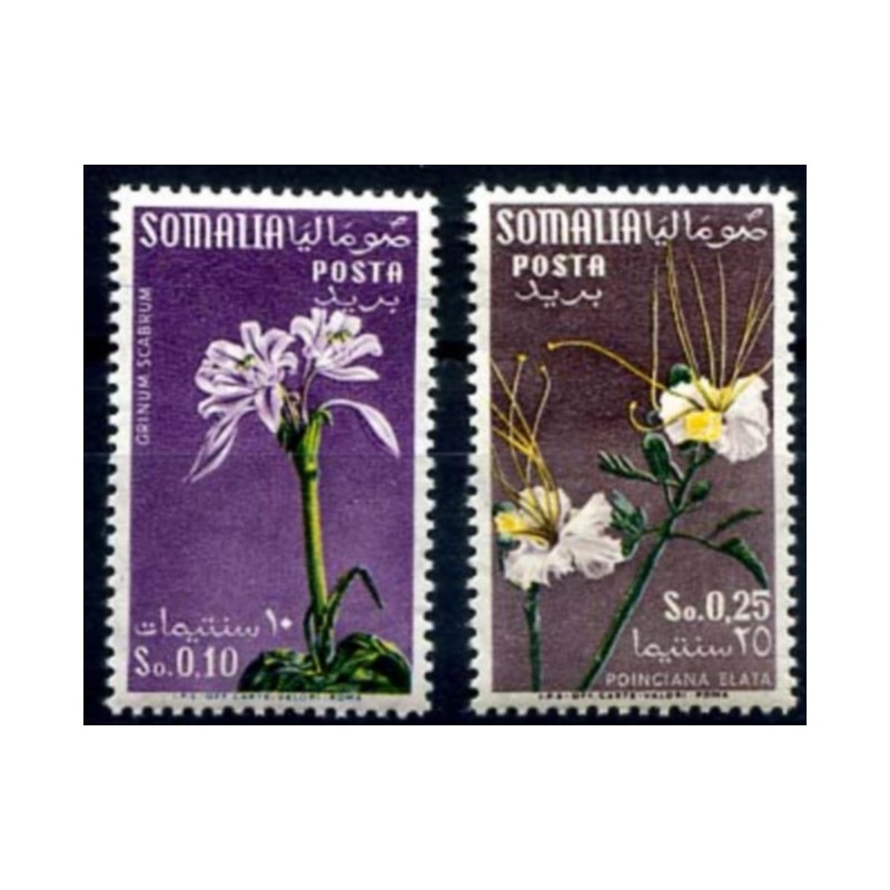 SOMALIA AFIS 1959 - FIORI VALORI COMPLEMENTARI  **