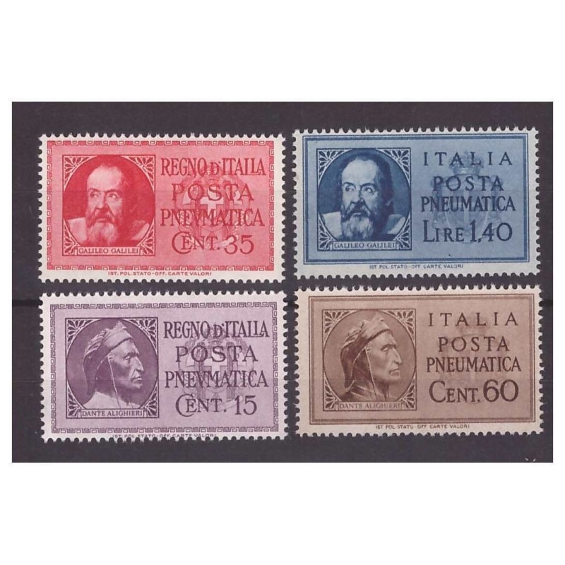 POSTA PNEUMATICA - GALILEO E DANTE, 2 SERIE NUOVE