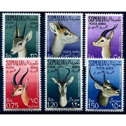 SOMALIA AFIS 1955 - POSTA AEREA ANIMALI Serie nuova **
