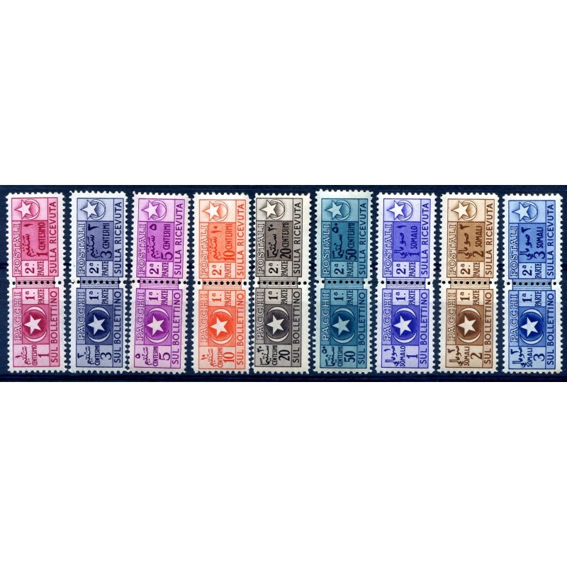 SOMALIA AFIS 1950 - PACCHI POSTALI Serie nuova **