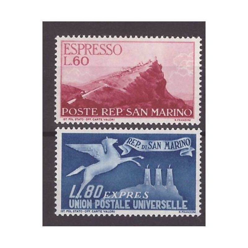 SAN MARINO 1950- ESPRESSI SERIE NUOVA **