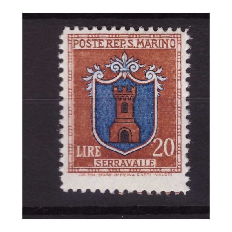 1945/6 - STEMMI  LIRE  20  NUOVO  **