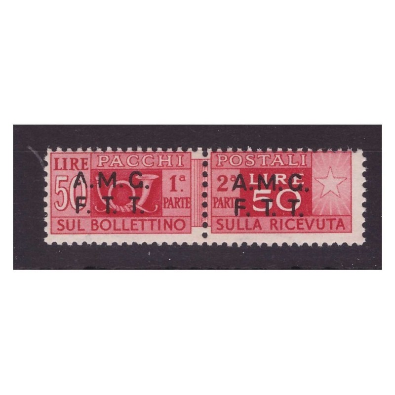 TRIESTE A - 1947  PACCHI POSTALI   LIRE  50  NUOVO **