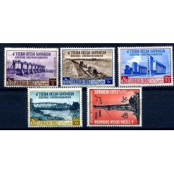 SOMALIA AFIS 1957- 4° FIERA DELLA SOMALIA PO+PA Serie Nuova **