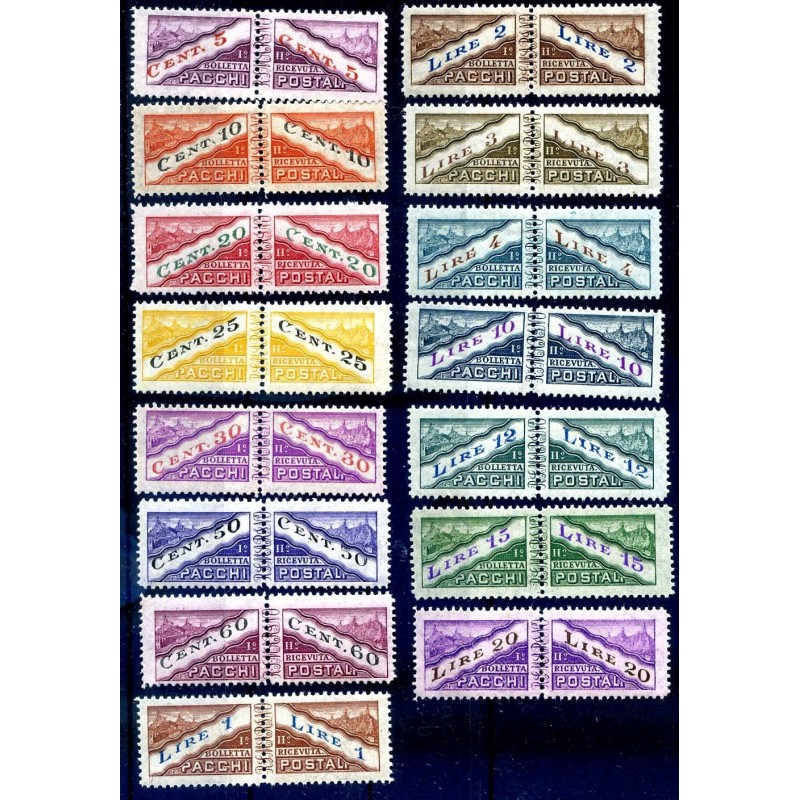 SAN MARINO 1945 -  PACCHI POSTALI  SERIE  NUOVA  **