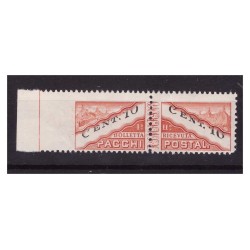 SAN MARINO 1945 - PACCHI POSTALI  Centesimi 10  NON DENTELLATO A SX   NUOVO  **