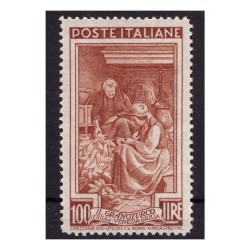 ITALIA 1950 - ITALIA AL LAVORO Lire 100  NUOVO **