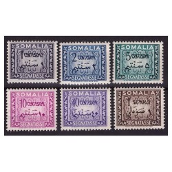 SOMALIA AFIS 1950 - SEGNATASSE Serie completa nuova **