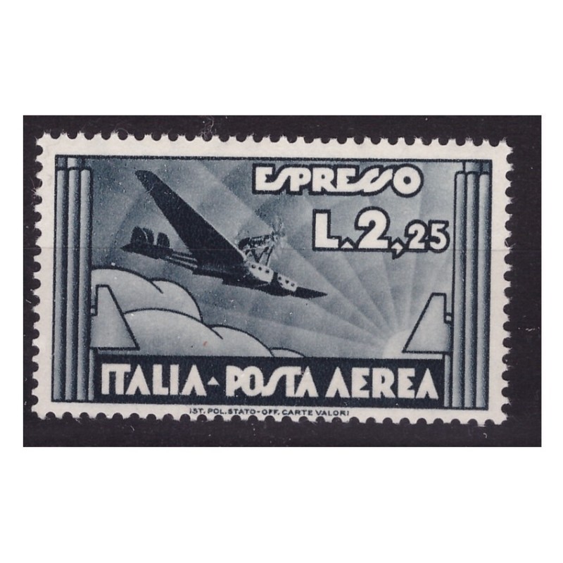 REGNO D'ITALIA 1933 - ESPRESSO AEREO Lire 2,25 NUOVO **