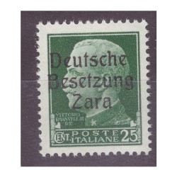 ZARA 1943 - 25 CENTESIMI - PRIMO TIPO NUOVO **