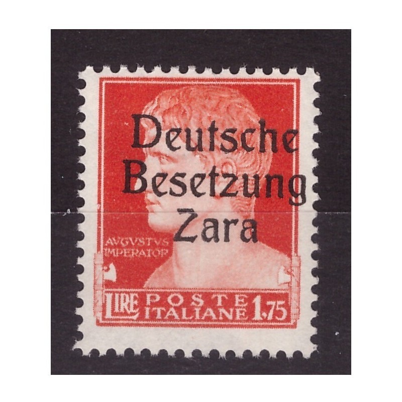 ZARA 1943 - LIRE 1 ,75 - SECONDO TIPO NUOVO **