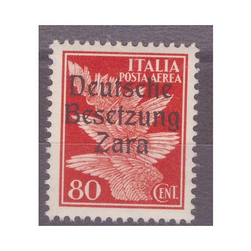 ZARA  1943  POSTA AEREA -  CENTESIMI 80  -  PRIMO  TIPO   NUOVO **