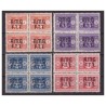 TRIESTE A 1947 - SEGNATASSE SERIE NUOVA ** QUARTINA