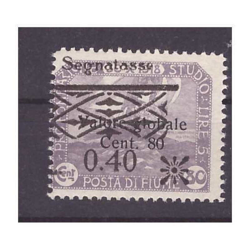 FIUME SEGNATASSE - Cent. 40 nuovo **