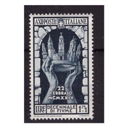 REGNO 1934 - ANNESSIONE FIUME LIRE 1,75 - NUOVO **