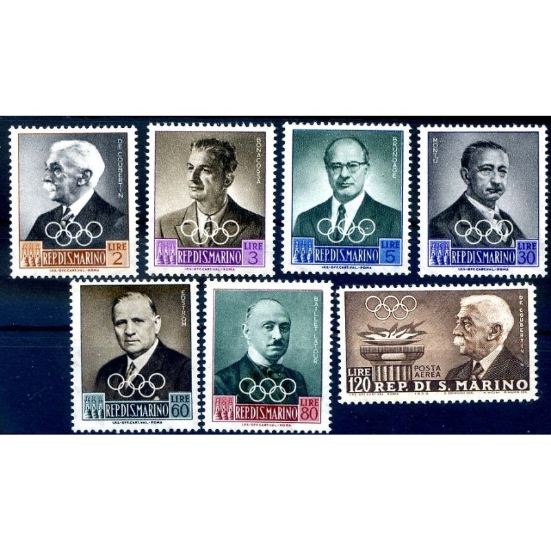 SAN MARINO 1959 - PREOLIMPICA SERIE NUOVA **