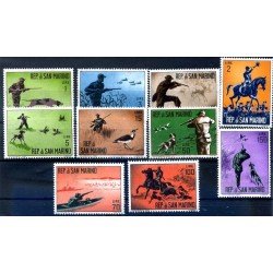 SAN MARINO 1962 - CACCIA MODERNA SERIE NUOVA **