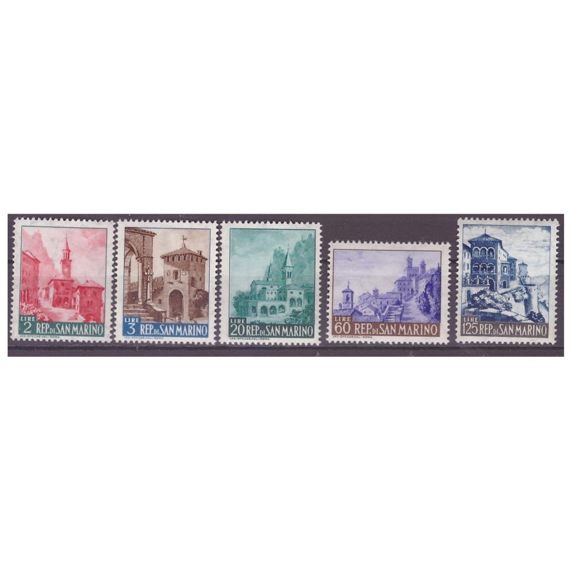 SAN MARINO 1957 - VEDUTE SERIE NUOVA **