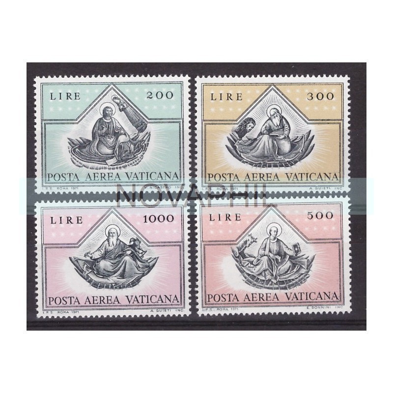 VATICANO 1971  -  POSTA AEREA  EVANGELISTI SERIE   NUOVA **