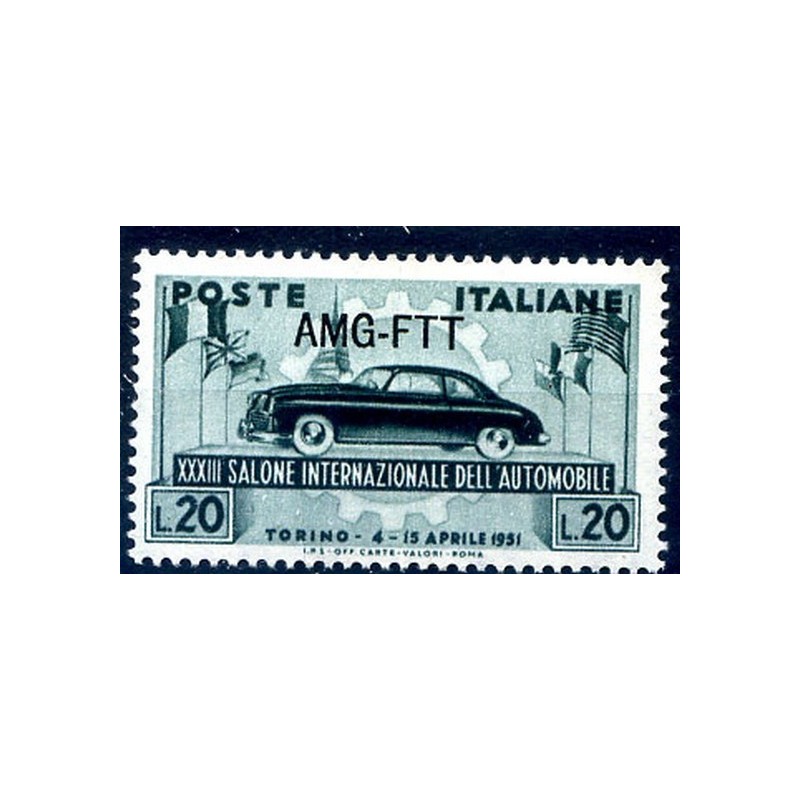 TRIESTE A - 1951  SALONE AUTO TORINO  NUOVO **