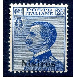 ISOLE EGEO NISIRO 1912 - Centesimi 25 NUOVO **