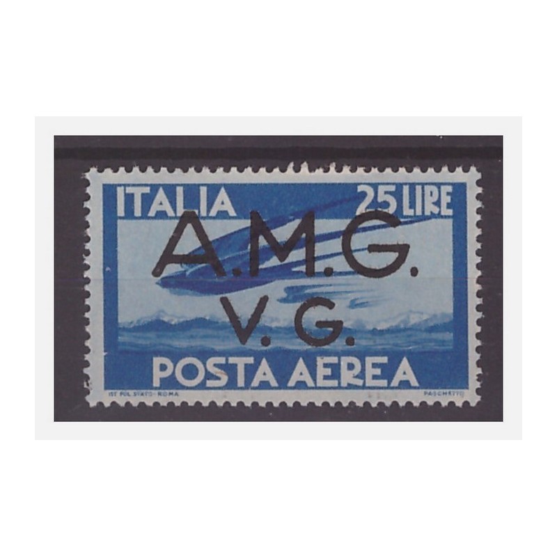 TRIESTE  AMG VG - POSTA  AEREA 25 LIRE   NUOVO **