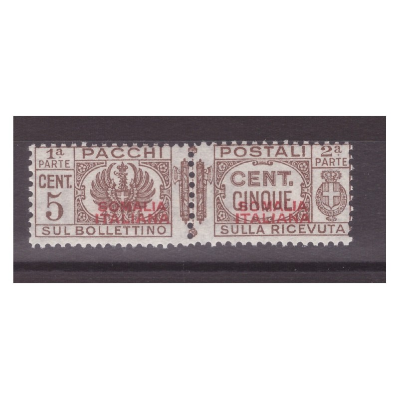 SOMALIA  1937   -   PACCHI POSTALI   -  CENTESIMI  5   NUOVO **